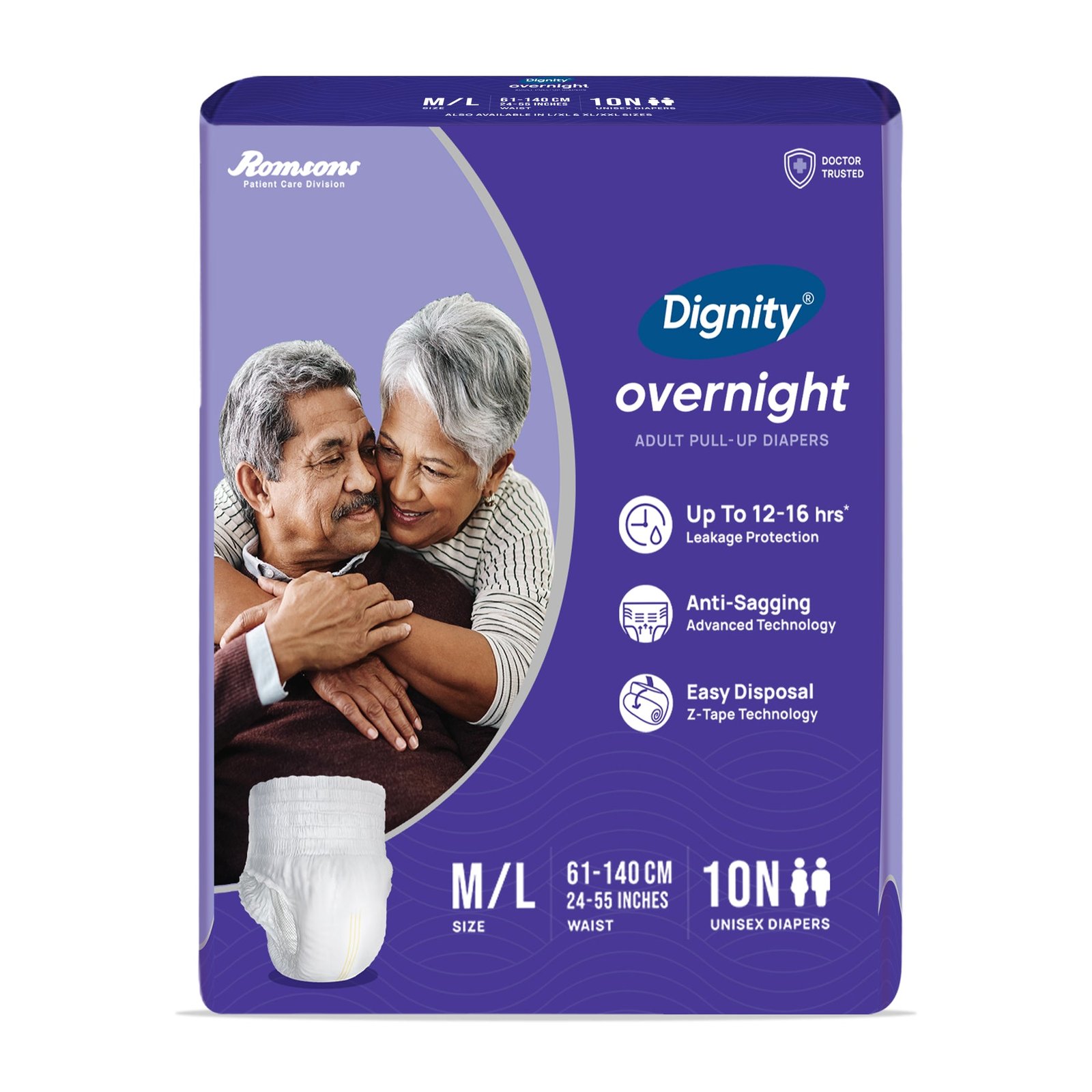 Romsons Dignity Overnight Pant Style Adult Diapers